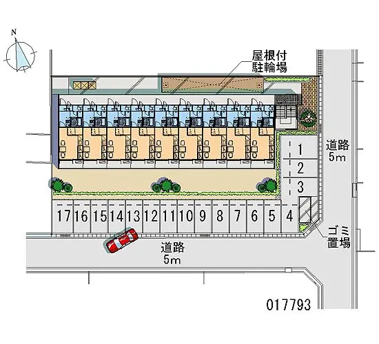 ★手数料０円★岡山市北区奥田西町　月極駐車場（LP）